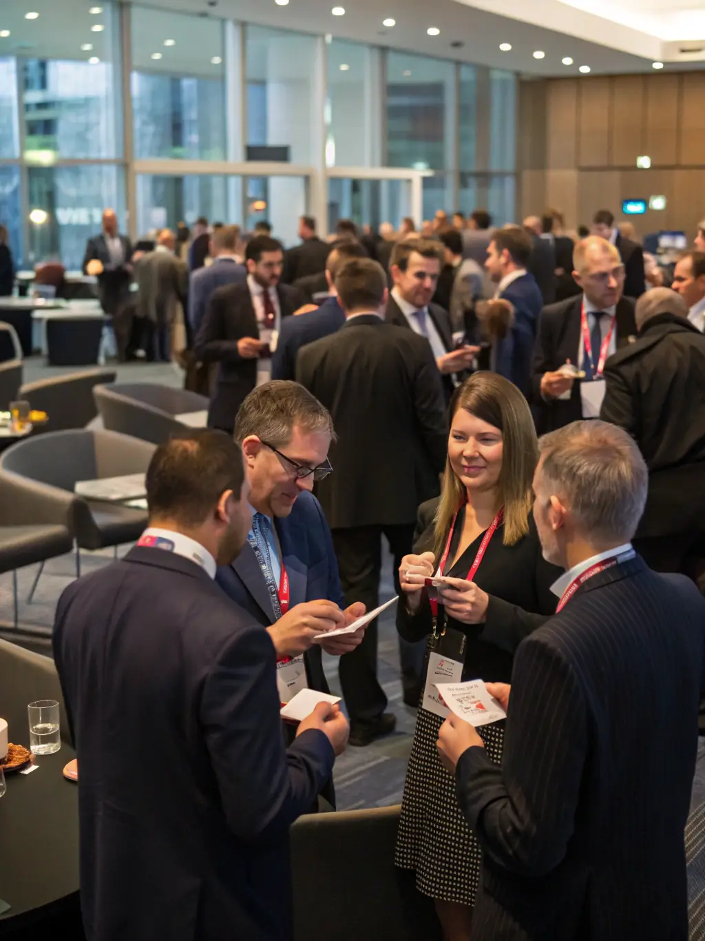 A photograph capturing a networking event at the conference, showcasing attendees engaging in conversations and building professional relationships.